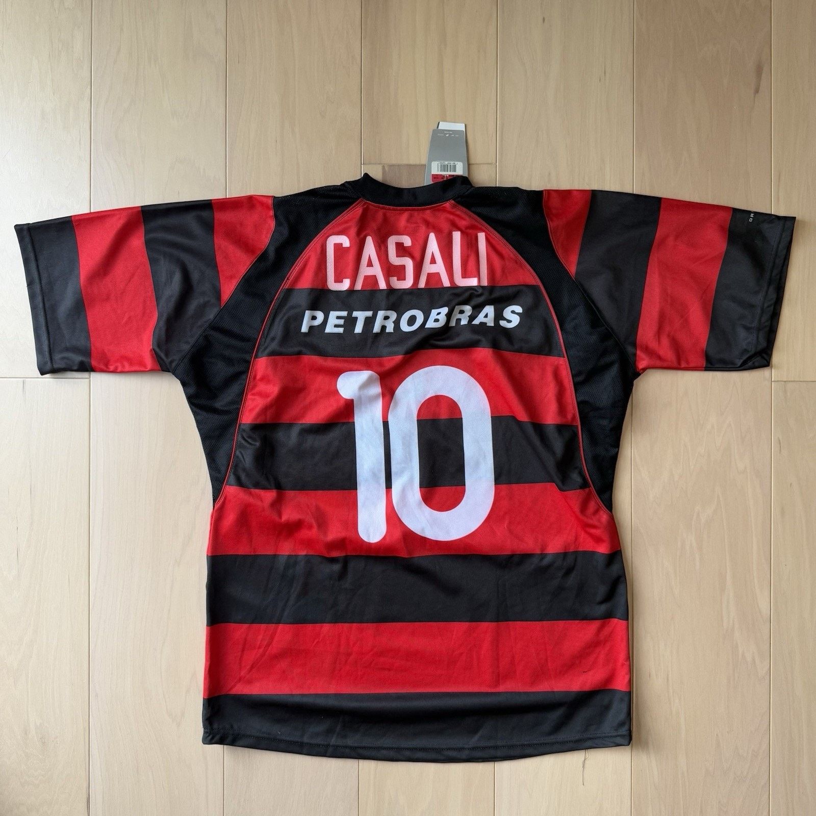 Nike × Vintage Vintage Flamengo Jersey Large Red Black Y2K Nike Sportswear Size US L / EU 52-54 / 3 - 8 Thumbnail