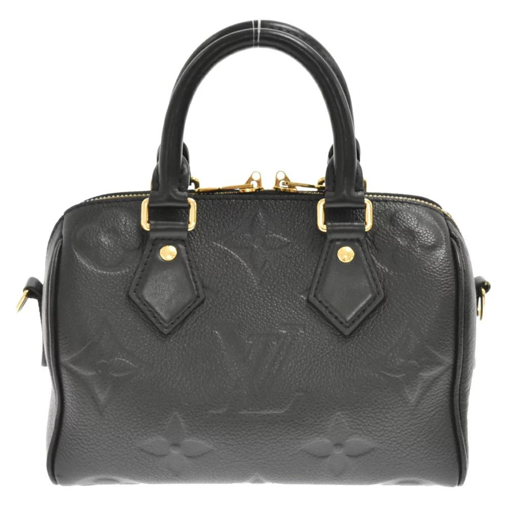 image of Louis Vuitton Monogram Empreinte Speedy Bandoulière Black, Women's