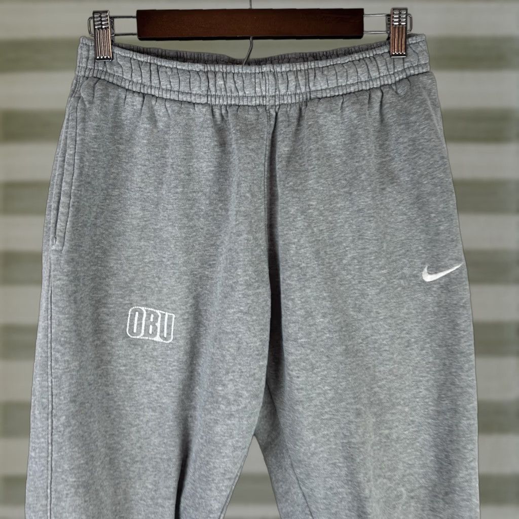 Nike Nike Club Fleece Joggers Men’s Training Gray M CJ1616 Bison OBU Oklahoma Baptist Size US 31 - 1 Thumbnail