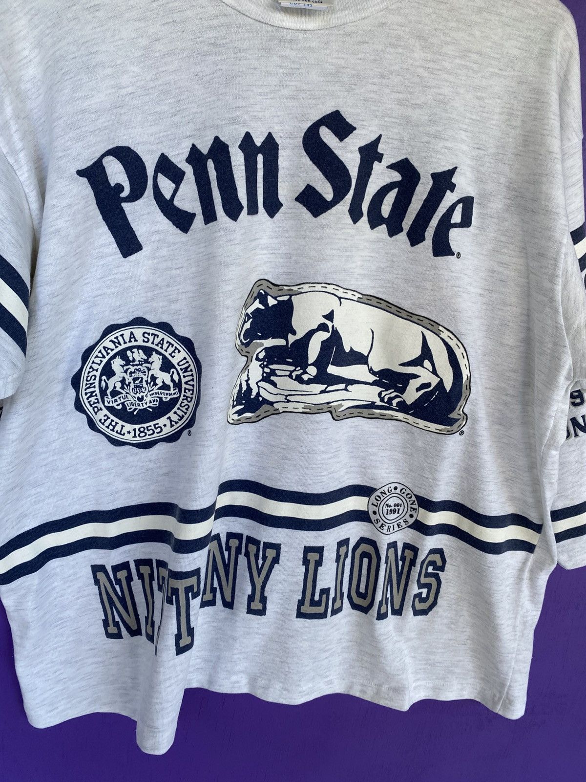 Other Vintage 90s long gone Penn state Nittany lions AOP t-shirt Size US XL / EU 56 / 4 - 3 Thumbnail