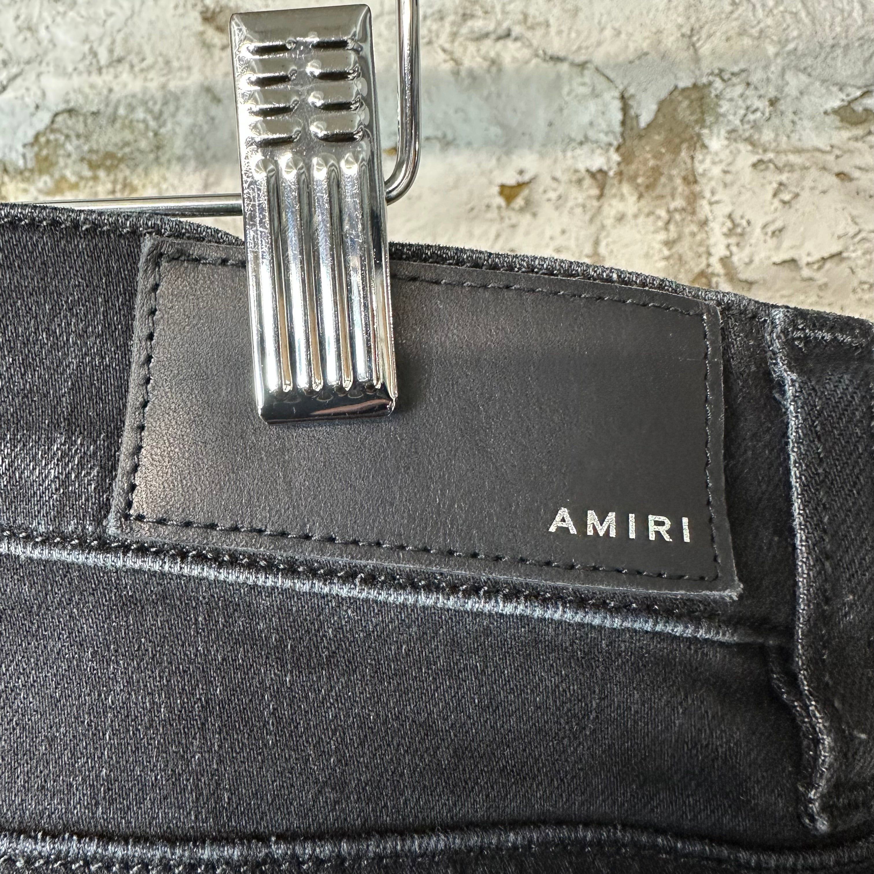 Amiri Amiri MX2 Pink Red Patch Black Denim Jeans Sz 34 Size US 34 / EU 50 - 4 Thumbnail