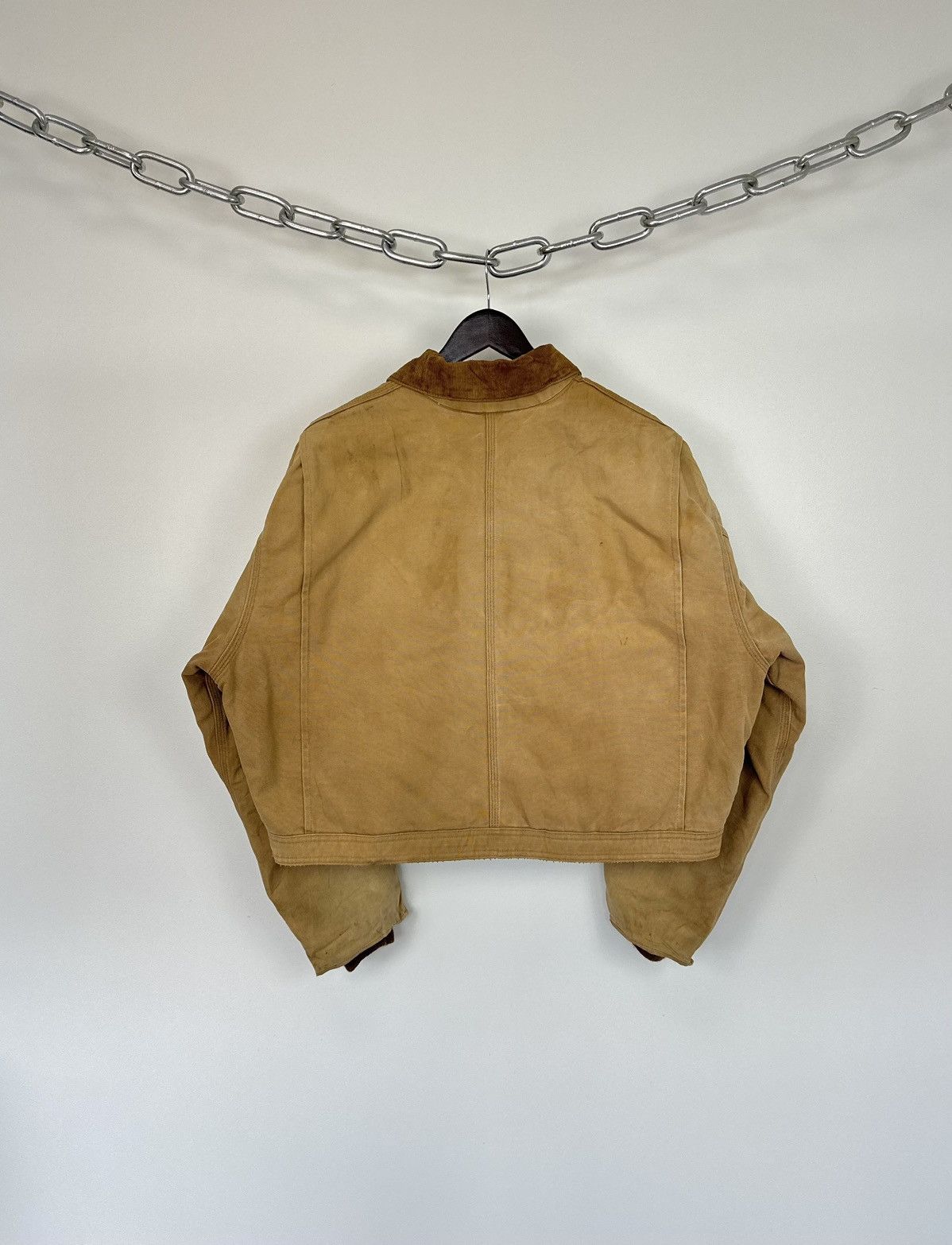 Carhartt Vintage 80s Carhartt USA Cropped Distressed Detroit Jacket Size US L / EU 52-54 / 3 - 2 Thumbnail