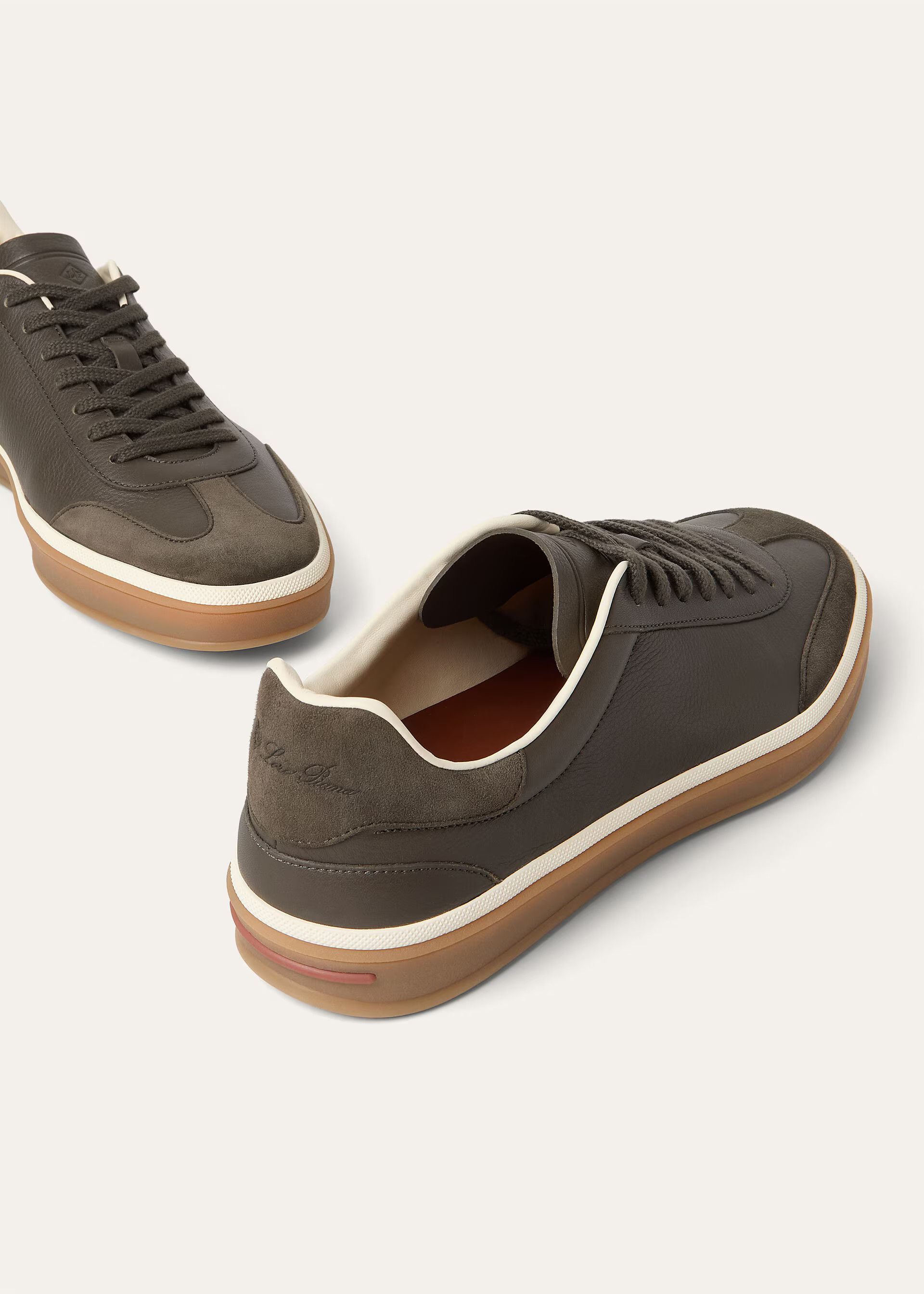 Loro Piana os11x0226 FSM0107 Tennis Walk Low-Top Sneakers Old England Size US 10 / EU 43 - 6 Thumbnail