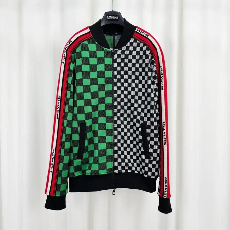 Louis Vuitton Louis Vuitton Checkerboard Knit Long Sleeve Jacket 0089 Size US M / EU 48-50 / 2 - 1 Thumbnail