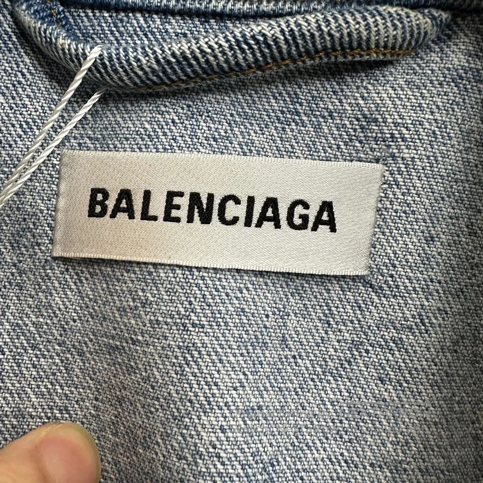Balenciaga balenciaga printed denim jacket with letters. Size US S / EU 44-46 / 1 - 3 Thumbnail