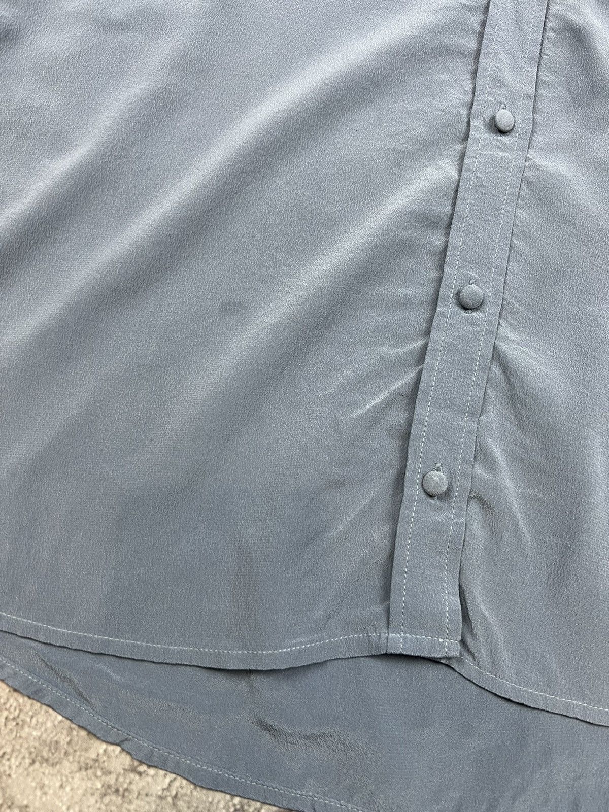 Sezane Sezane Silk Blue Shirt Button Womens Classic Size S / US 4 / IT 40 - 5 Thumbnail