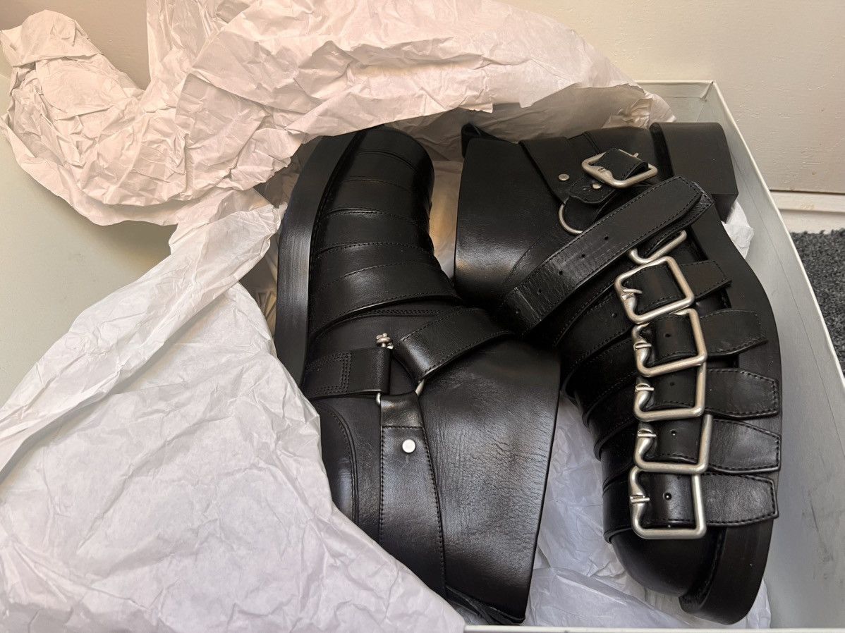 Burberry Burberry Roper Buckled Biker Boots Size US 12 / EU 45 - 13 Thumbnail