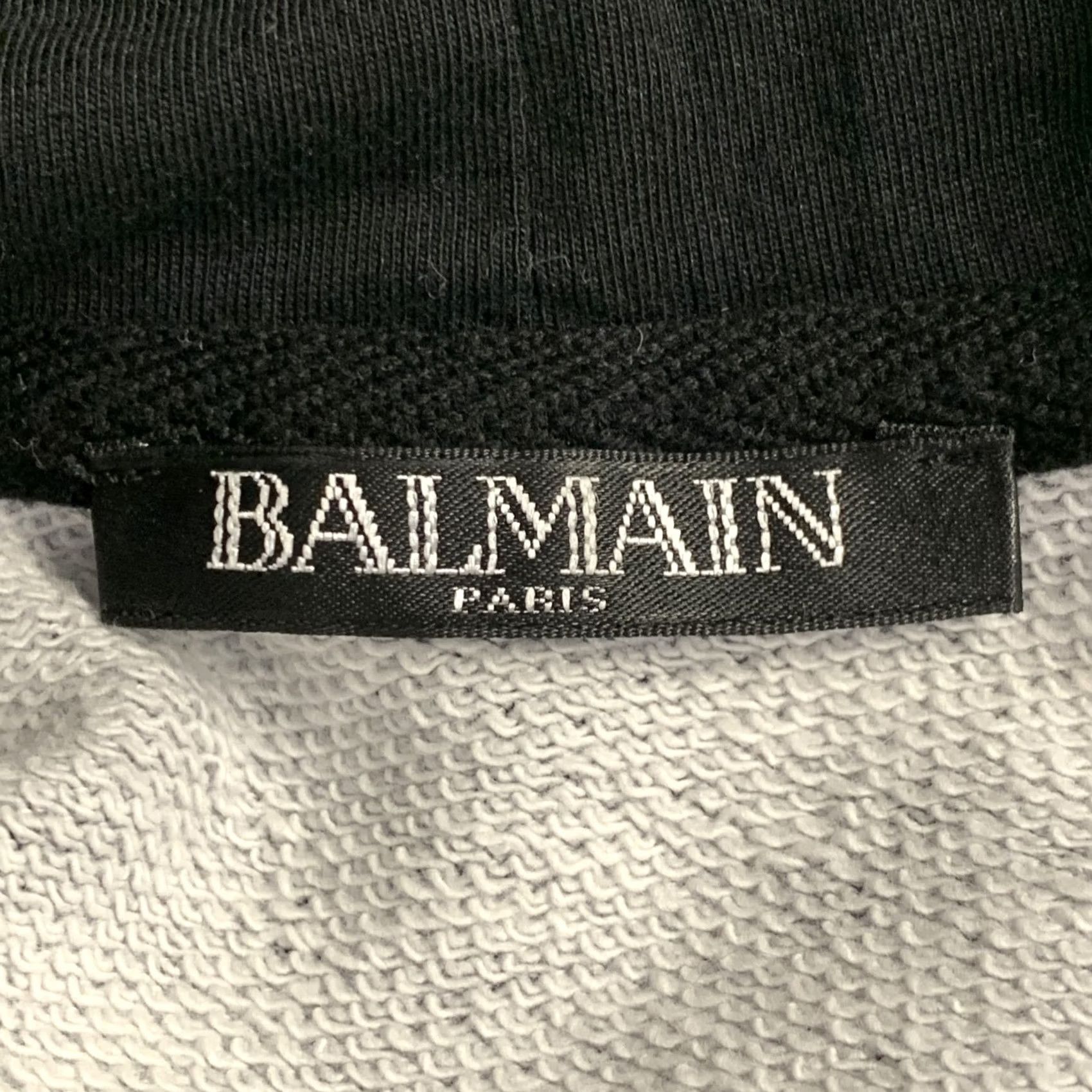 Balmain BALMAIN Graphic Hoodie Sweatshirt Cotton Black Red White Size M Size US M / EU 48-50 / 2 - 5 Thumbnail