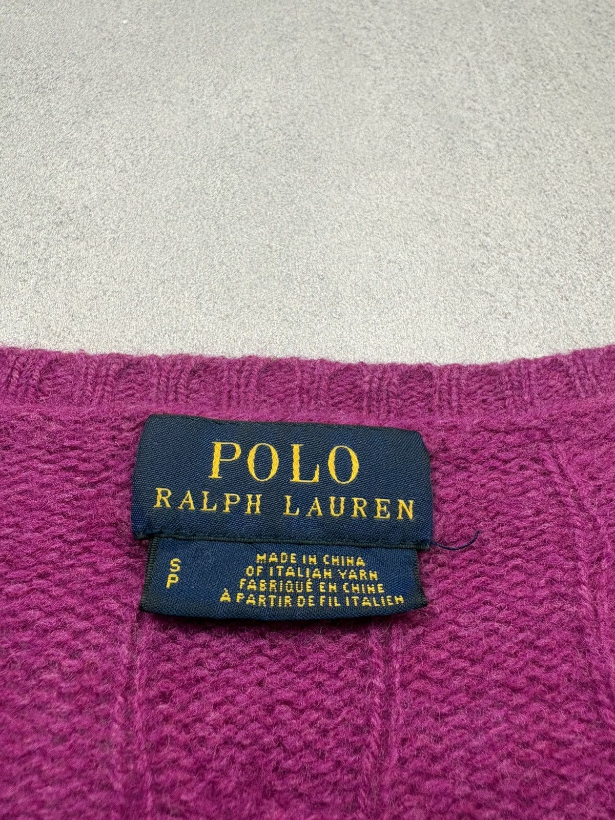 Polo Ralph Lauren Polo Ralph Lauren Cable Knit Sweater Merino Wool Cashmere S Size S / US 4 / IT 40 - 8 Thumbnail