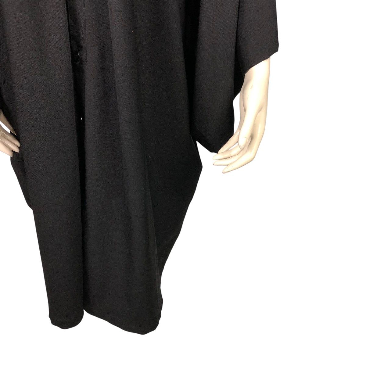 Yohji Yamamoto 🔥RICH BLACK VINTAGE YOHJI YAMAMOTO OVERSIZE JACKET RUNWAY Size US L / EU 52-54 / 3 - 6 Thumbnail
