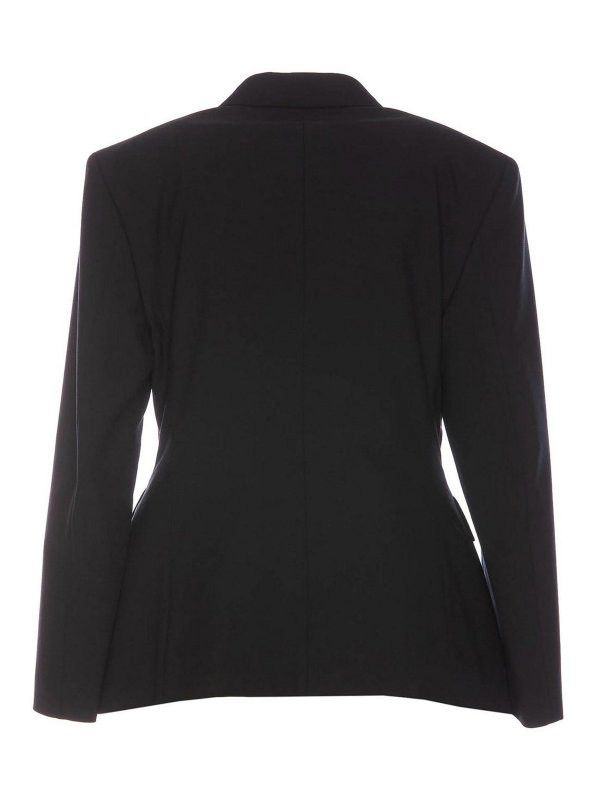 Balenciaga o1bcso1str0326 Soft Hourglass Jacket in Black Size XS / US 0-2 / IT 36-38 - 2 Thumbnail