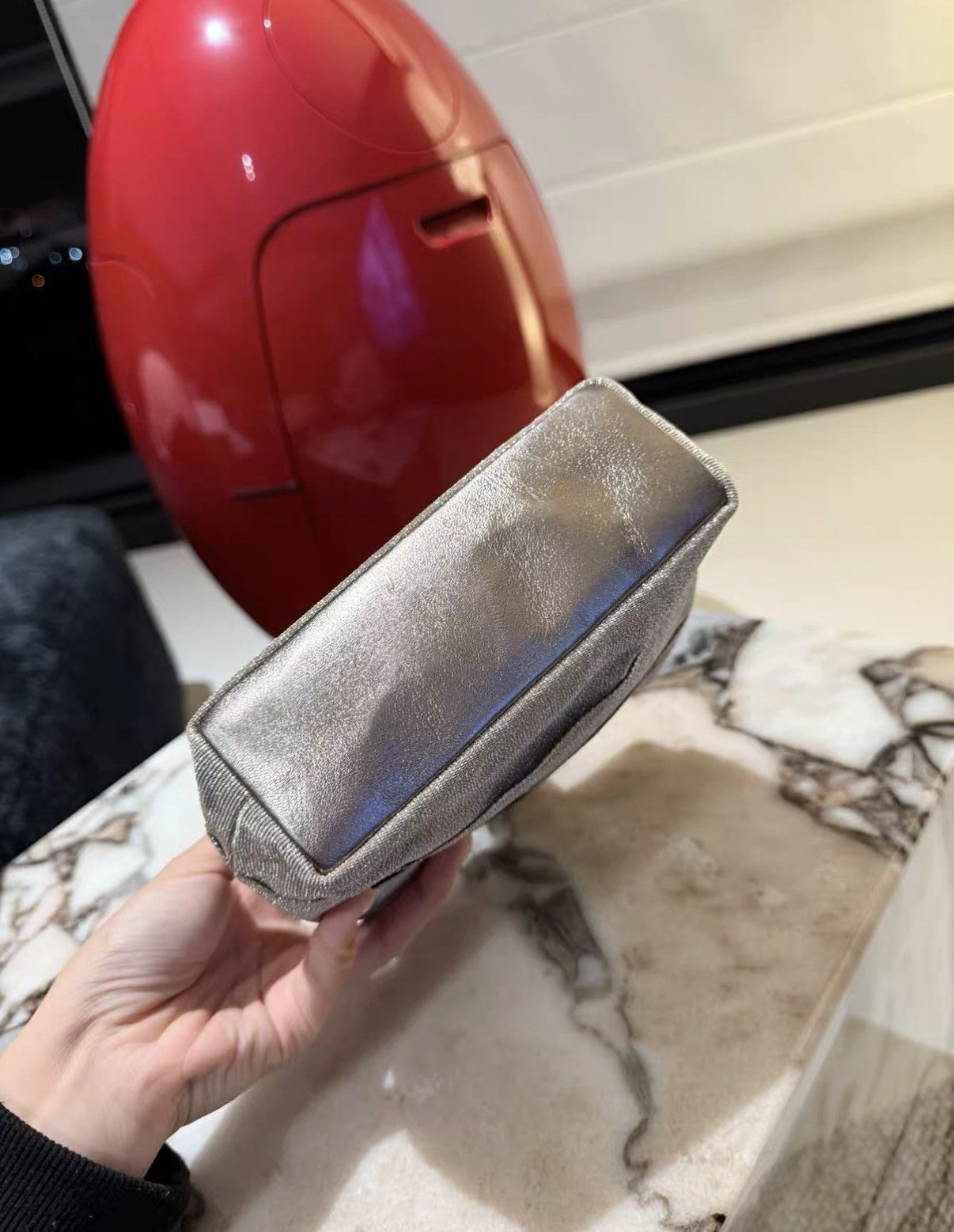 Salvatore Ferragamo Ferragamo Silver Thread Mini Handbag J36 Size ONE SIZE - 4 Thumbnail