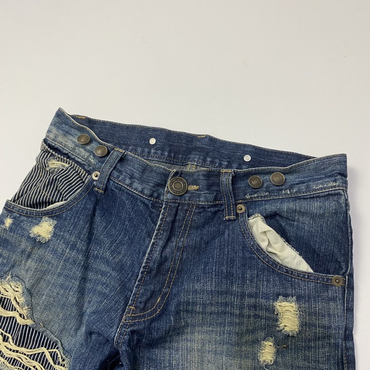 Beauty Beast 💣Delete today Distressed Kurt Cobain style jeans Size US 33 - 8 Thumbnail