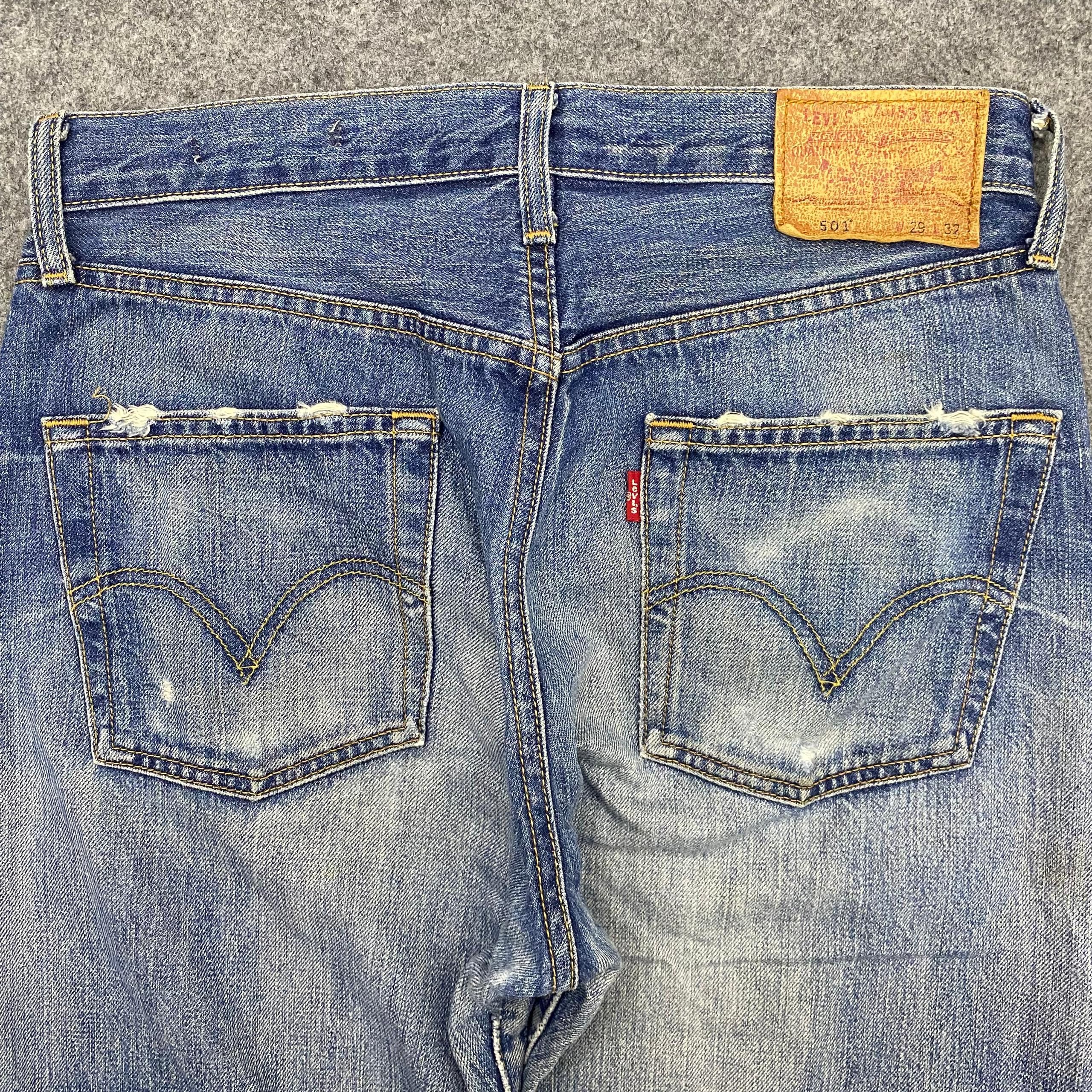 Levi's 💥Best Offer💥Vintage Levis 501 Distressed Denim Size US 31 - 21 Thumbnail