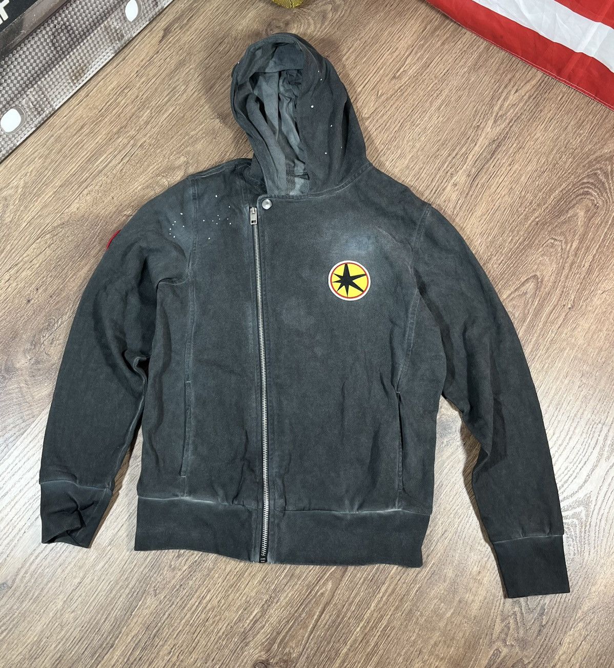 Diesel Vintage Diesel Distressed Zip Hoodie Rare Size US S / EU 44-46 / 1 - 1 Thumbnail