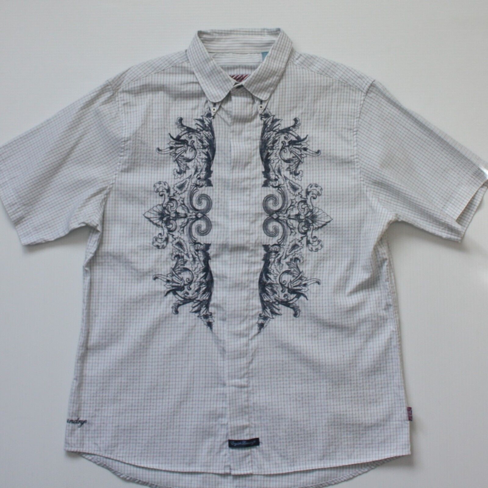 English Laundry Promenade Christopher Wicks Short Sleeve Hand Sewn Shirt Size US L / EU 52-54 / 3 - 1 Thumbnail