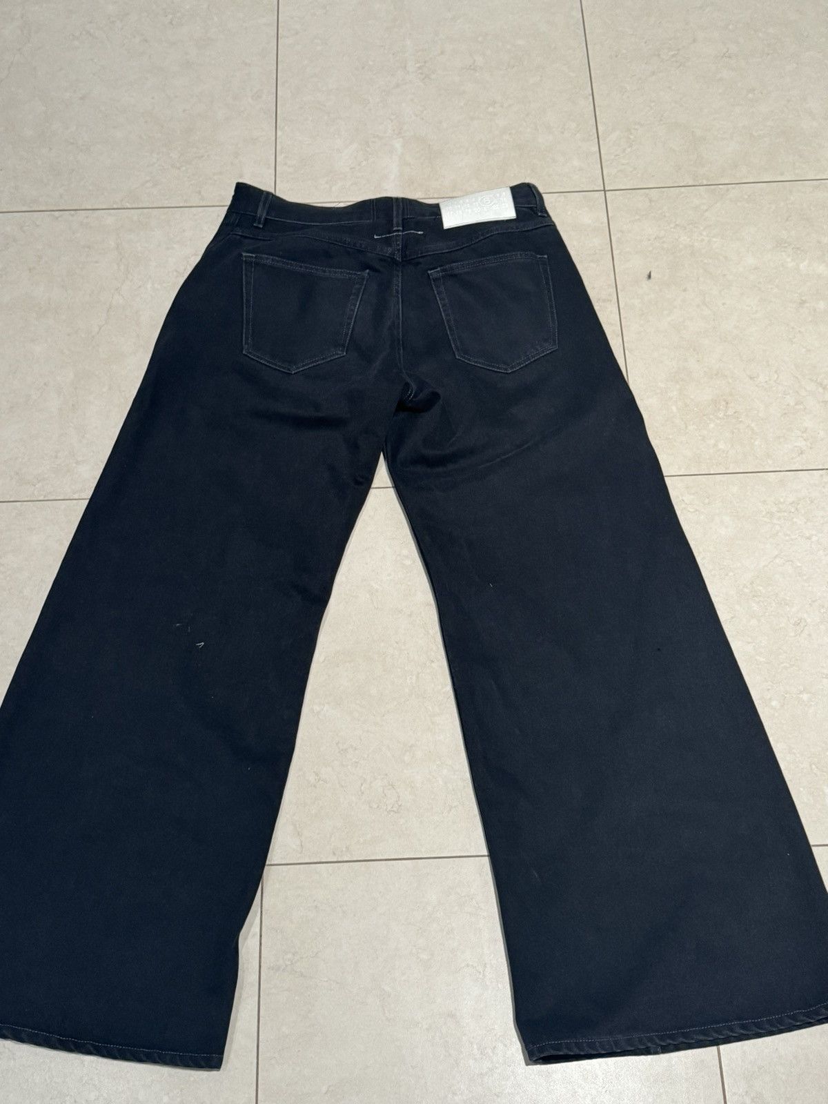 Maison Margiela mm6 masion margiela 6 black baggy jeans Size US 34 / EU 50 - 2 Thumbnail
