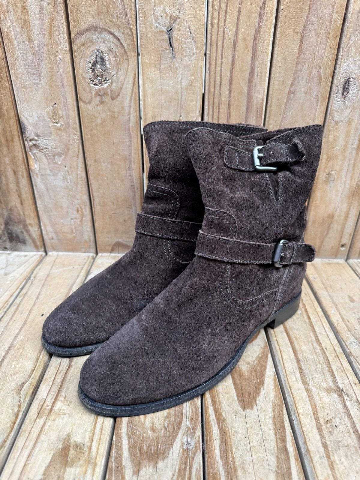 Prada PRADA brown suede strappy women’s boots EUR 41 US 11 UK 8 Size US 11 / IT 41 - 8 Thumbnail