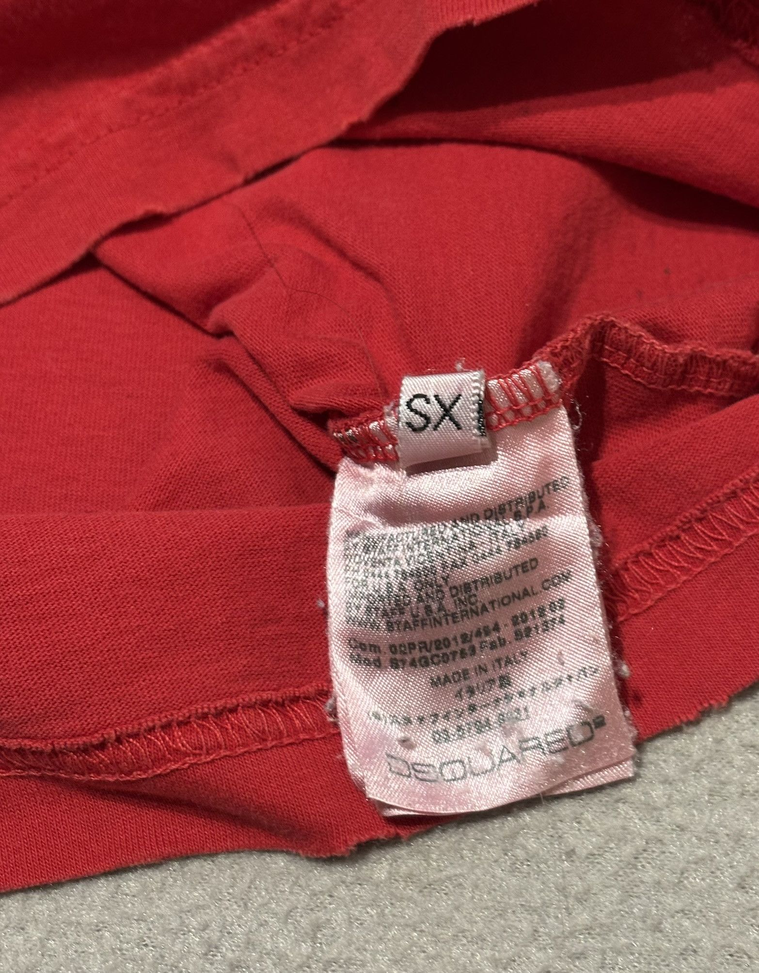 Dsquared2 Dsquared2 Red T-shirt Size XS Size US XS / EU 42 / 0 - 11 Thumbnail