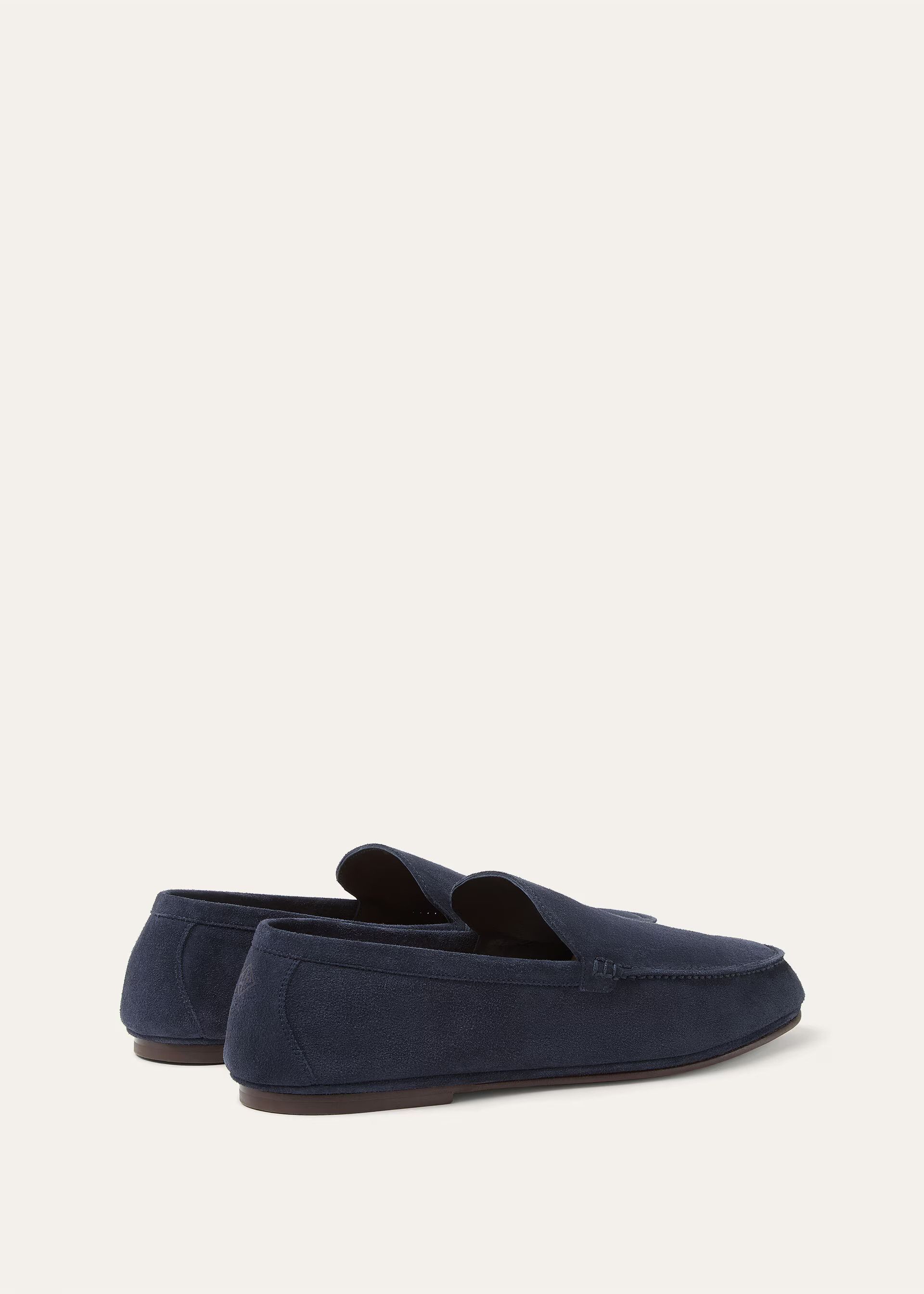 Loro Piana os11x0226 FAQ5514 Summer Anton Loafers in Dark Blue Size US 7 / EU 40 - 4 Thumbnail