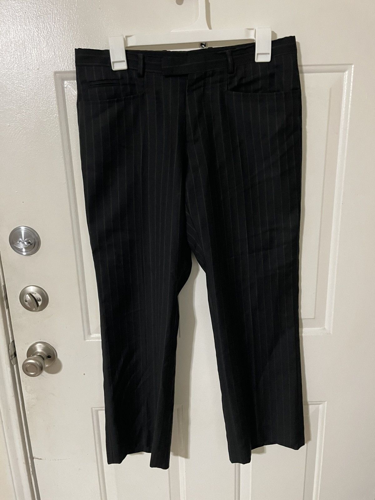 Striped wool Cropped pants
