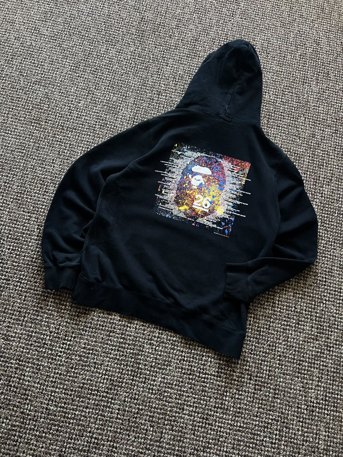 Bape Bape 26th Anniversary Hoodie Black Oversized Size US XL / EU 56 / 4 - 6 Thumbnail