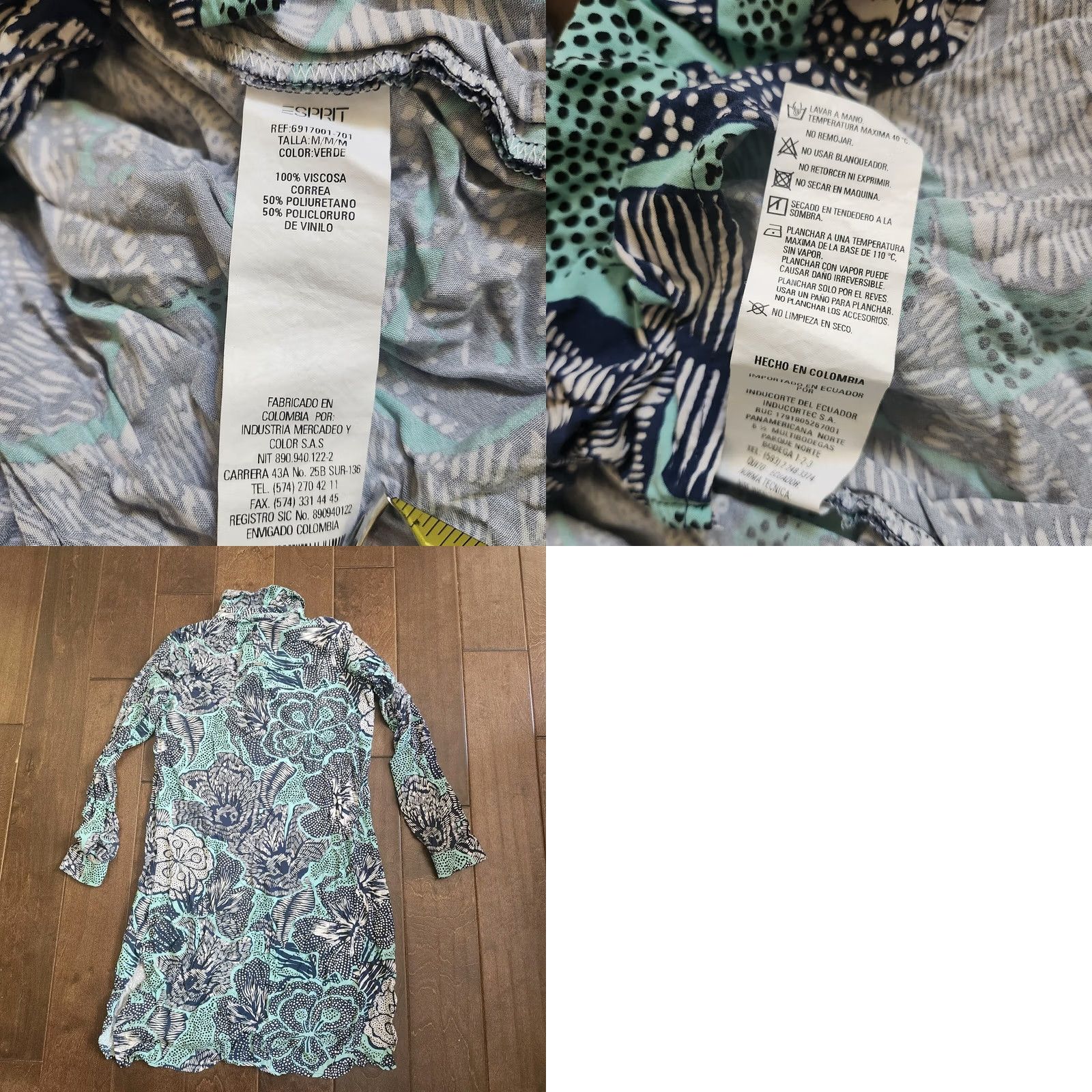 Esprit Esprit Dress Women's Button Long Sleeve Floral Multicolor M Regular Viscose Long Sleeve Shirt? Size M / US 6-8 / IT 42-44 - 10 Thumbnail
