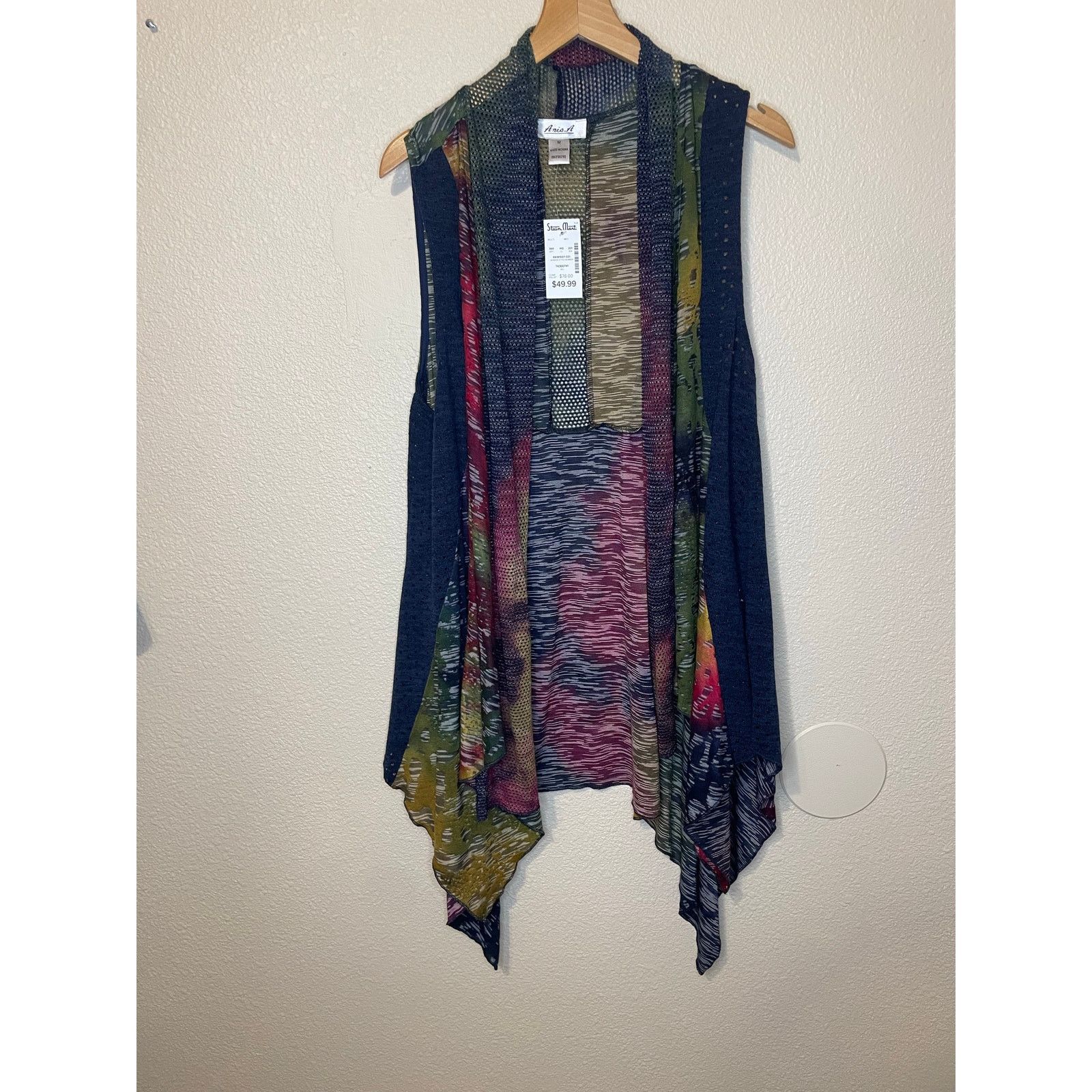 Other NWT Ania. A Y2K Boho Fairy Core Multicolor Mesh Vest Medium Size M / US 6-8 / IT 42-44 - 1 Thumbnail