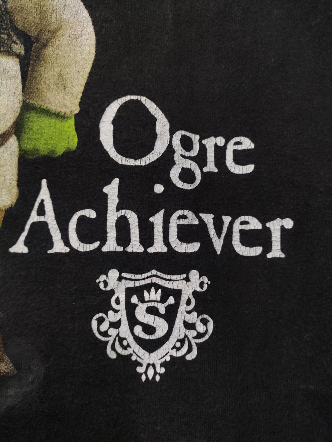 Vintage Vtg 00's Shrek " Ogre Achieve " Movie Promo T-Shirt Size US L / EU 52-54 / 3 - 4 Thumbnail