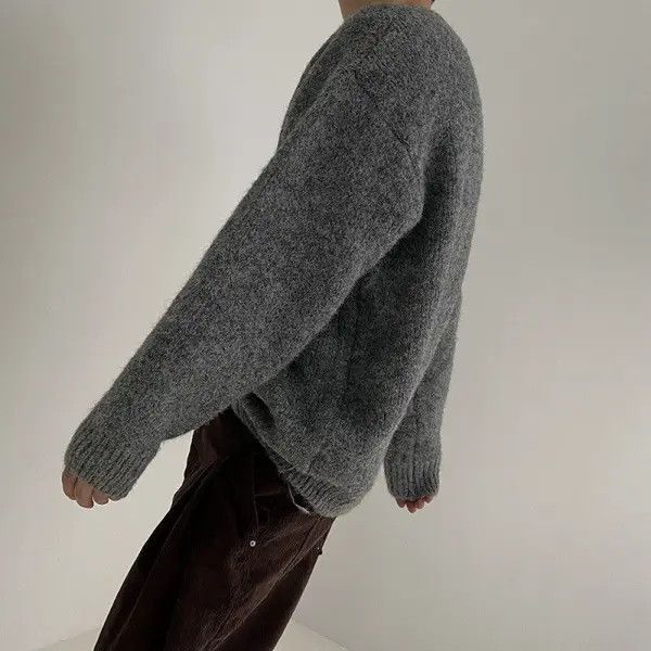 VIBE Gray Knit Sweater Size US L / EU 52-54 / 3 - 4 Thumbnail