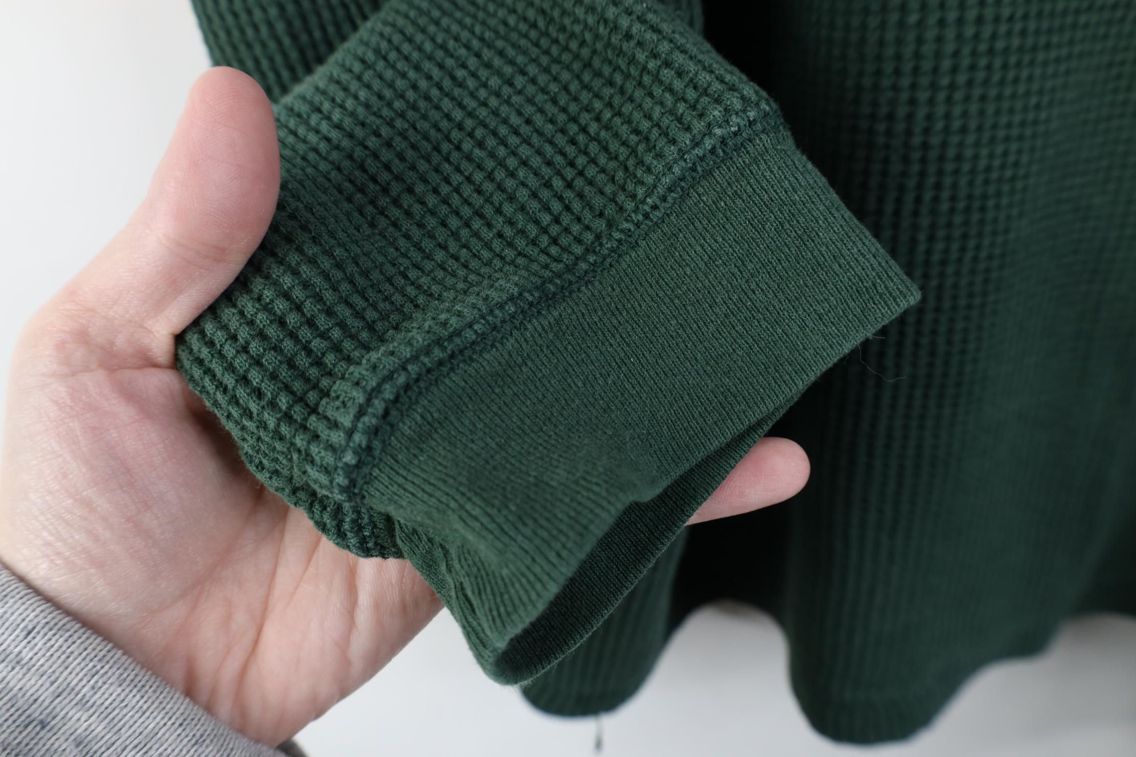 Vintage Vintage Y2K Old Navy Fit Thermal Waffle Knit Henley T-Shirt Size US XL / EU 56 / 4 - 8 Thumbnail