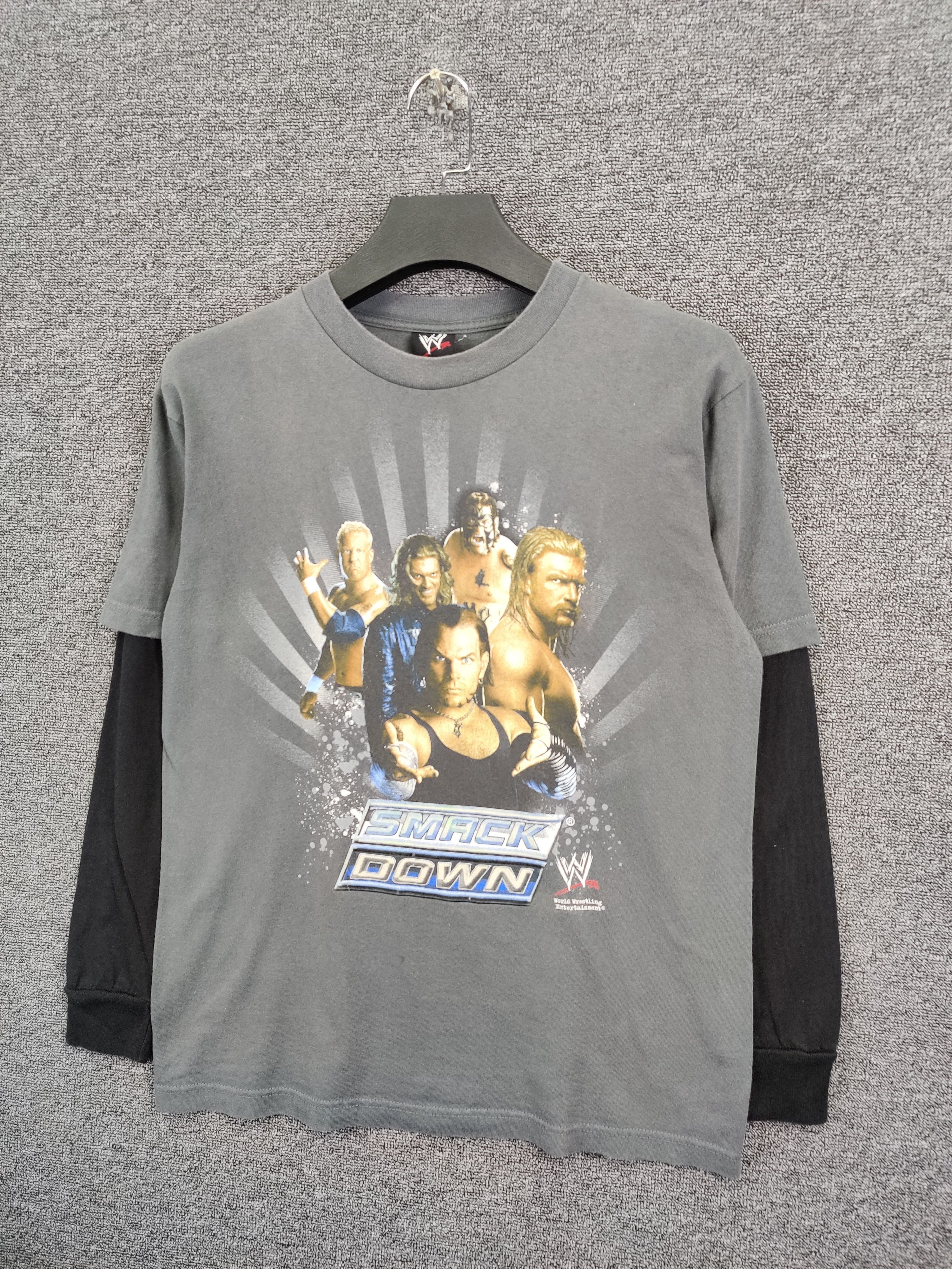 WWE Vintage Wwe Smack Down Long Tee Tshirt Size US XXL / EU 58 / 5 - 2 Thumbnail