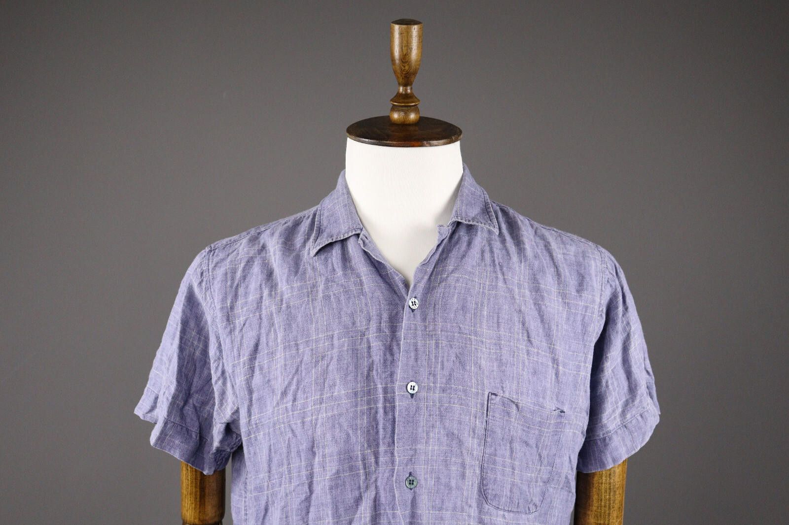Ted Baker Ted Baker Shirt Specialist Linen Check Shirt Size 4 Size US M / EU 48-50 / 2 - 3 Thumbnail