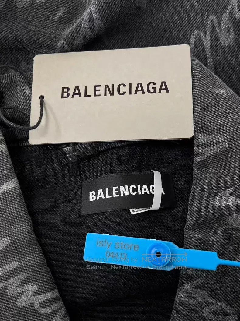 Balenciaga Balenciaga Solid Color All-Over Printed Letter Logo Casual Size S / US 4 / IT 40 - 5 Thumbnail