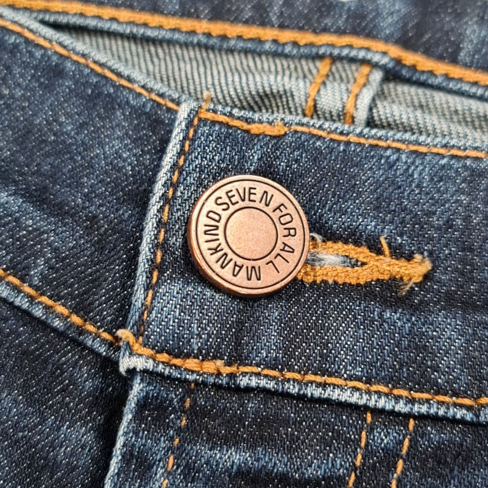 7 For All Mankind 7 For All Mankind Jeans Mens 30 Blue W30 L30 Paxtyn Tapered Slim Denim Ripped Size US 30 / EU 46 - 4 Thumbnail