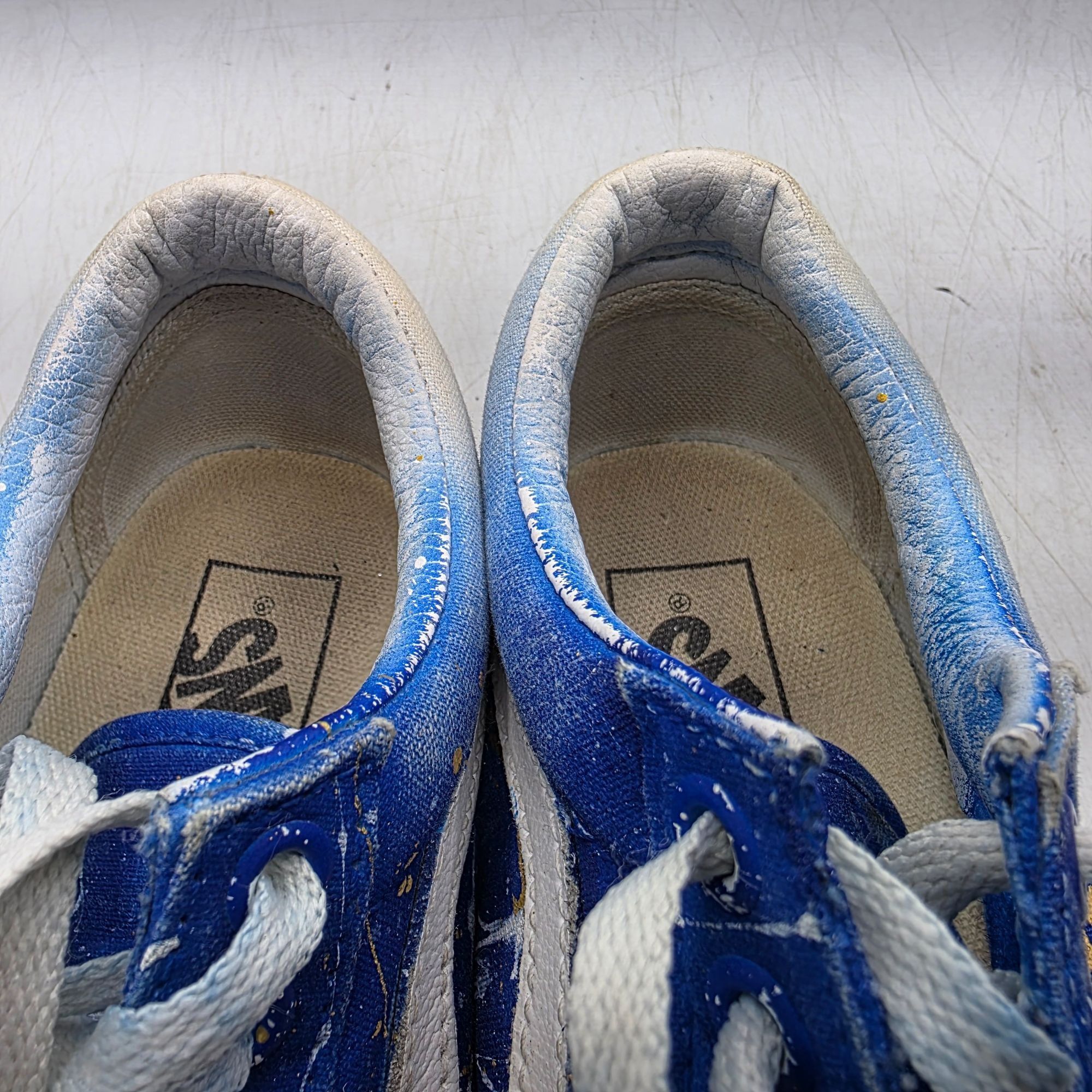 Vans Vans Off The Wall Womens Size 8 Blue Black Sneaker Shoes Wal Size US 8 / IT 38 - 10 Thumbnail