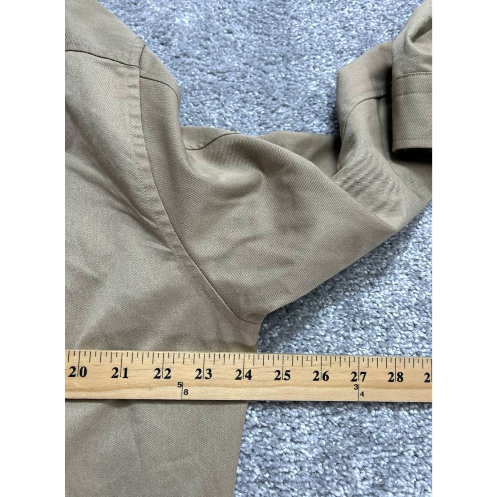 Zara Zara Button-Up Shirt Mens M Brown Flannel Wool Pockets Pleated Casual Fall Winter Spring Size US M / EU 48-50 / 2 - 7 Thumbnail