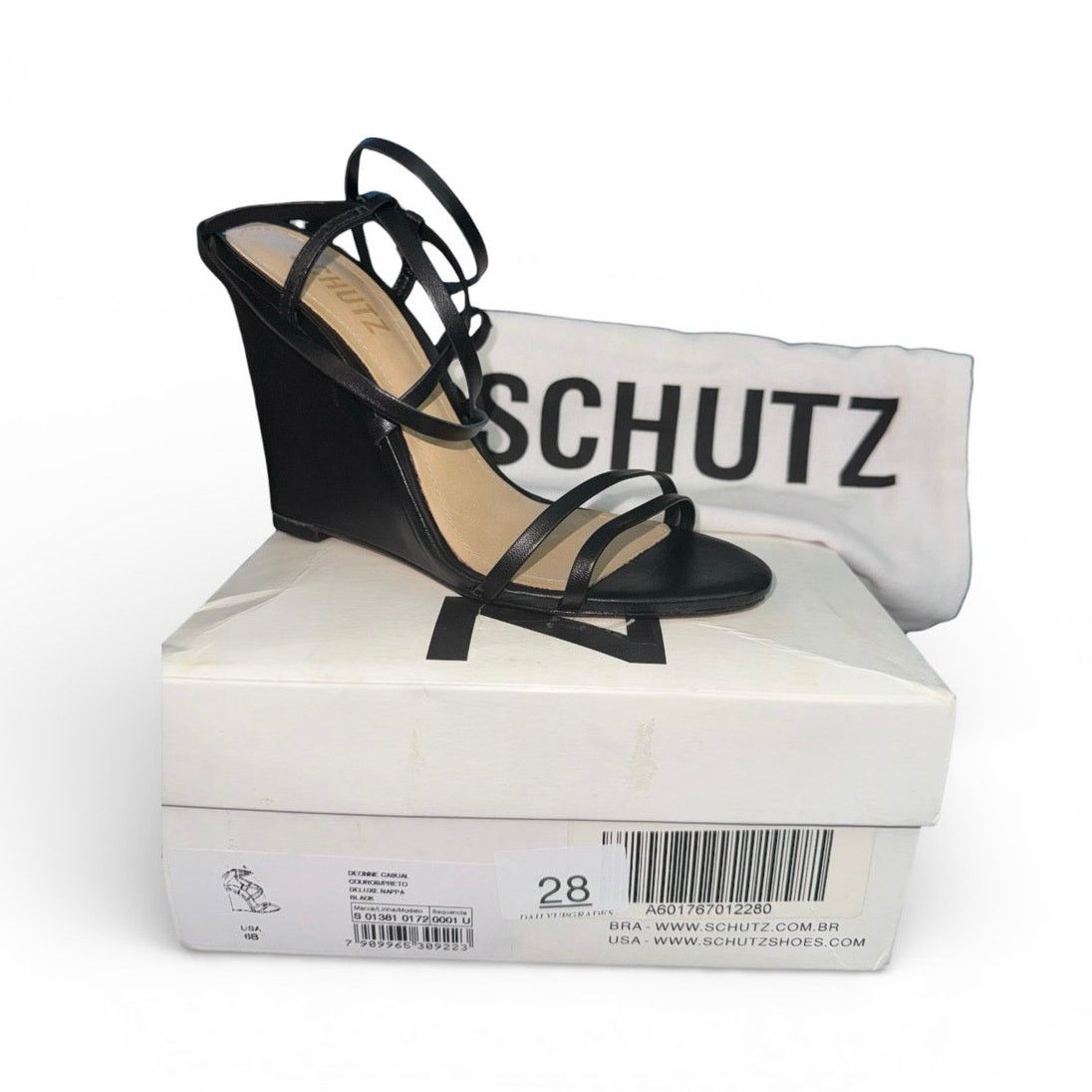 SCHUTZ Schutz Deonne leather wedge sandals Size US 6 / IT 36 - 1 Thumbnail