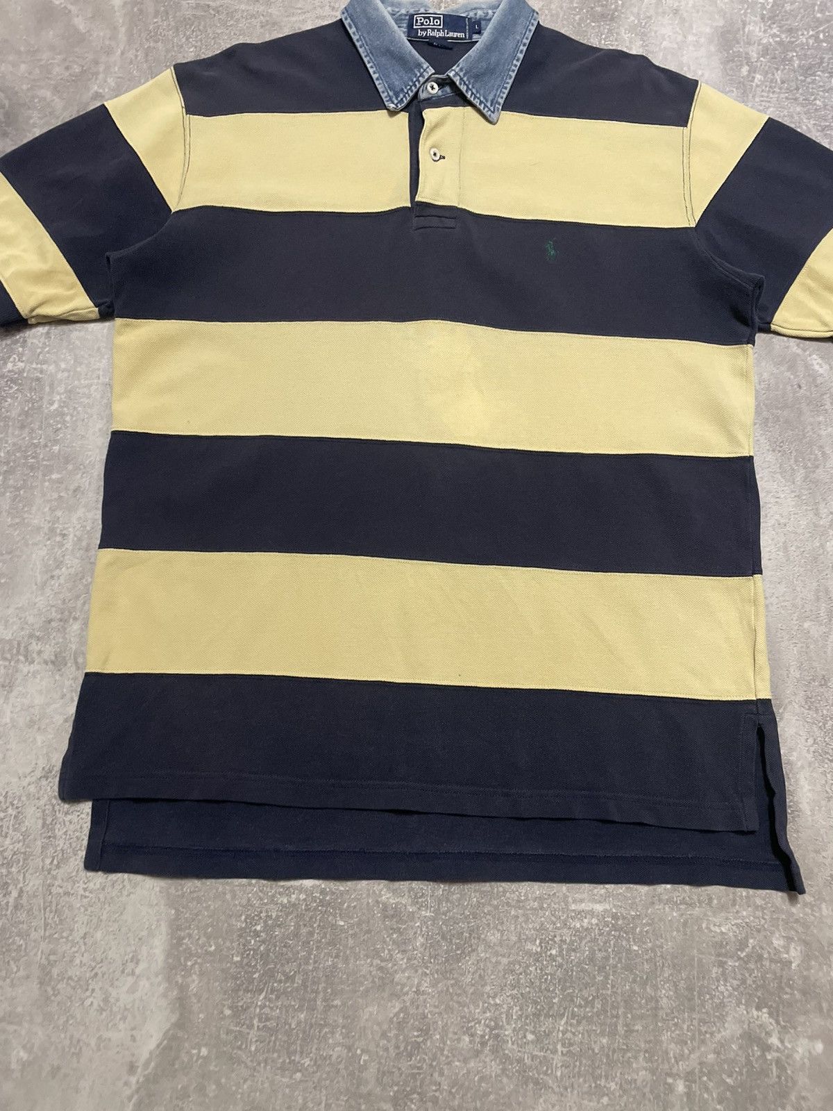 Polo Ralph Lauren Vintage Polo Ralph Lauren Striped Polo Shirt Y2K Size US L / EU 52-54 / 3 - 3 Thumbnail