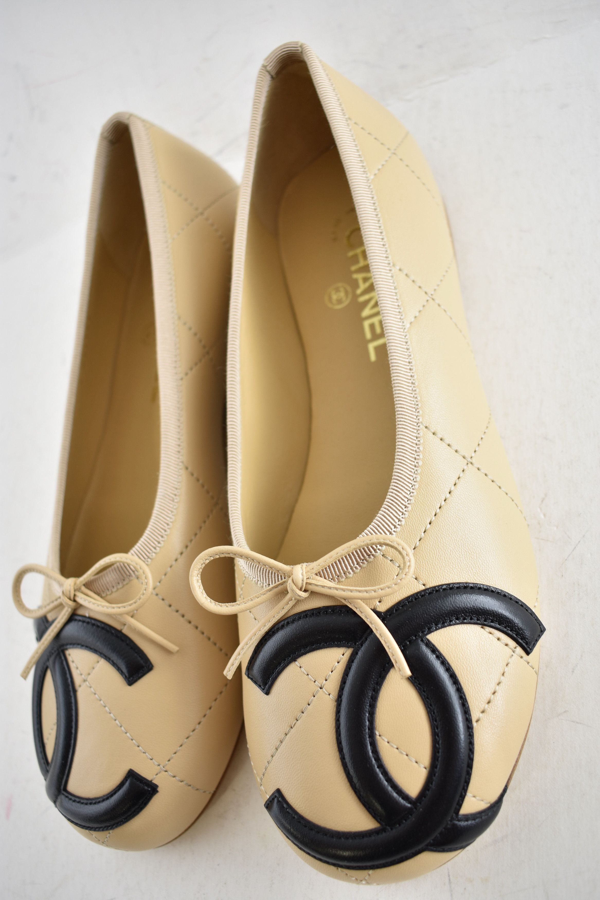 Chanel 26M Coco Beach Cambon Black CC Logo Ballet Ballerina Flat 41 Size US 11 / IT 41 - 15 Thumbnail