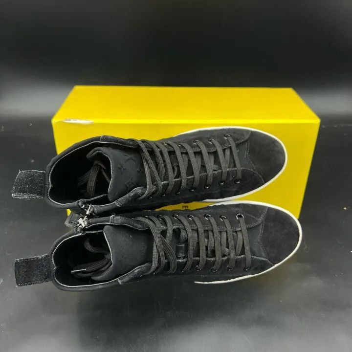 Louis Vuitton Louis Vuitton Black High Top Sneakers -2508 Size US 5 / EU 37 - 6 Thumbnail