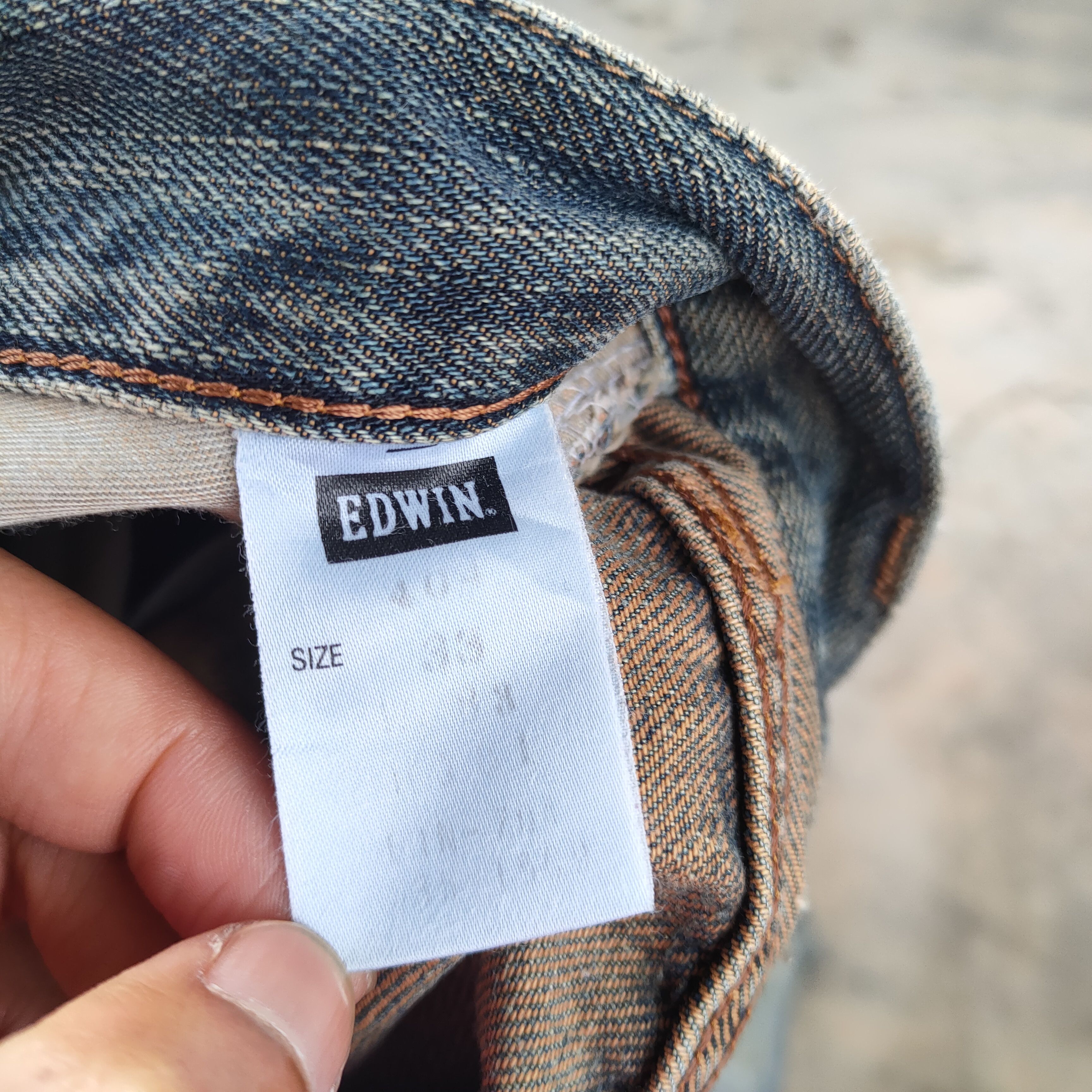 Edwin VINTAGE EDWIN 404 FADED DISTRESSED DENIM JEAN PANTS EDWIN Size US 33 - 12 Thumbnail