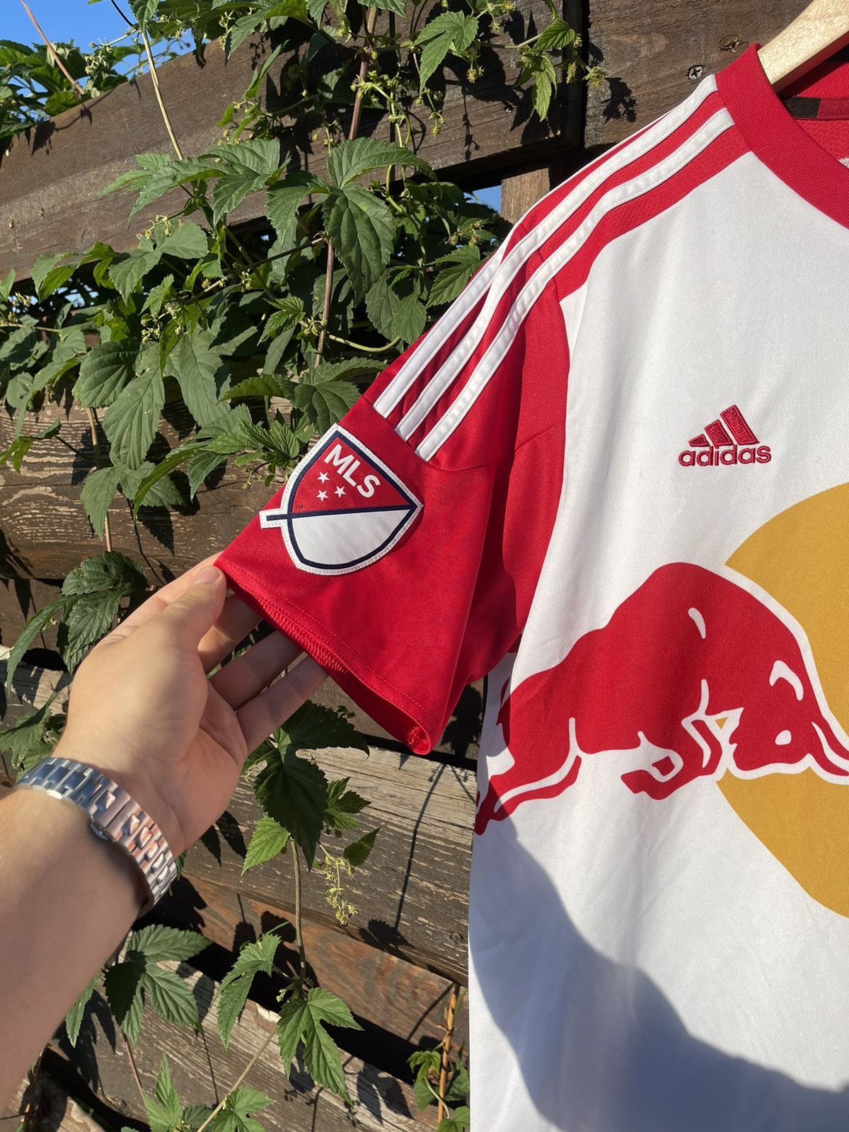 Adidas 2014 Adidas New York Red Bull MLS soccer jersey Size US S / EU 44-46 / 1 - 6 Thumbnail