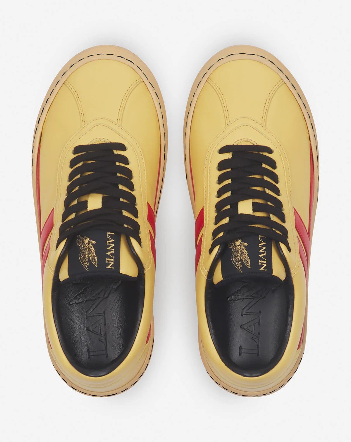 Future × Lanvin os11x1224 Edition Cash Low-Top Sneakers in Bright Yellow/Red Size US 7 / EU 40 - 5 Thumbnail