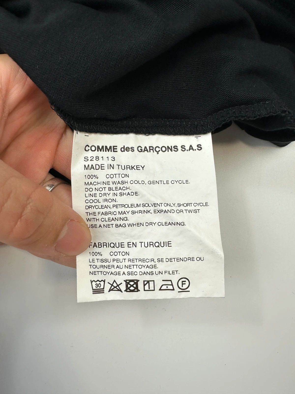 Comme des Garcons SHIRT Comme Des Garçons 00s Black Hooded Tee-Shirt Size US M / EU 48-50 / 2 - 6 Thumbnail