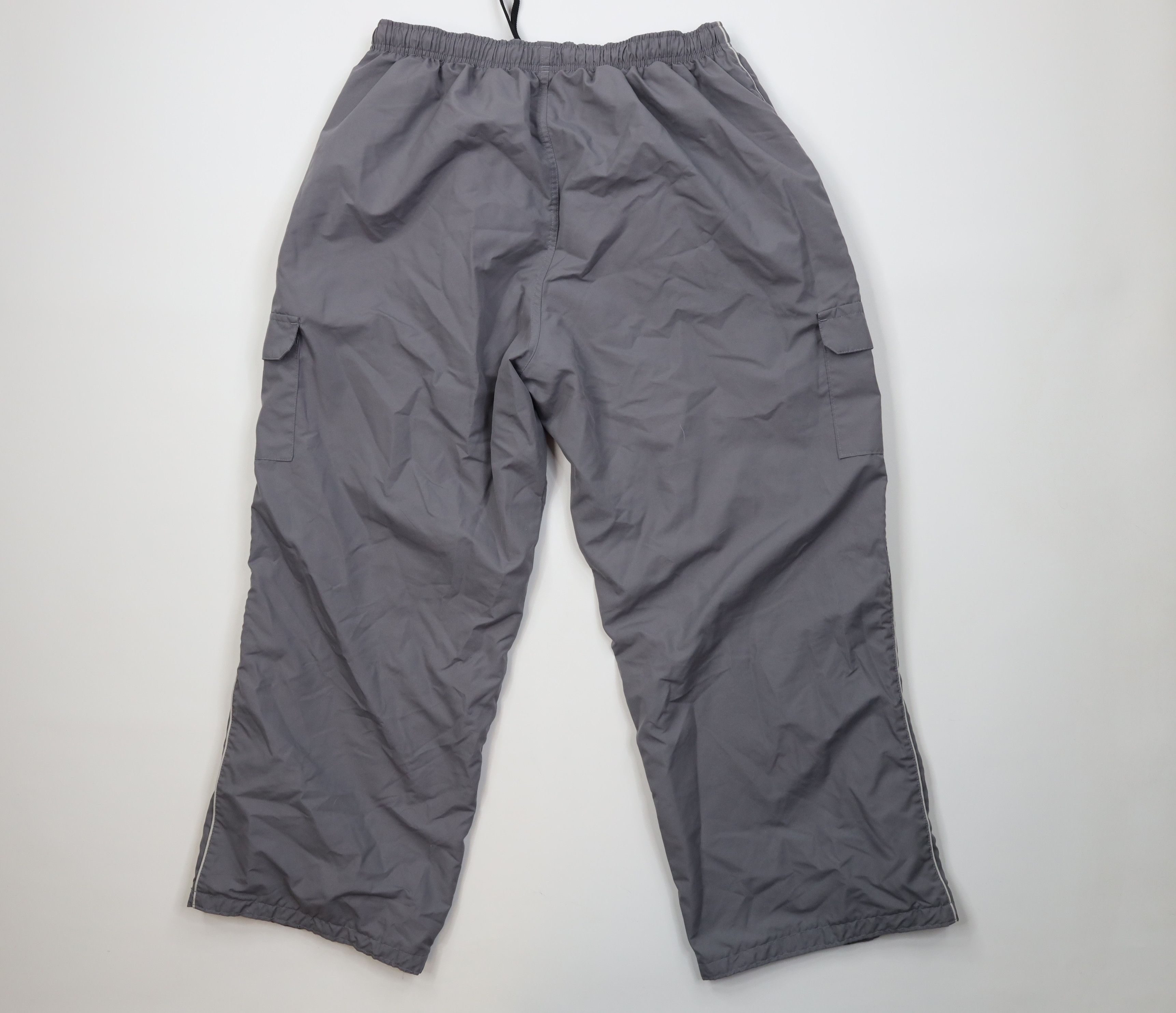 Reebok Vintage 90s Reebok Lined Wide Leg Cargo Windbreaker Pants Size US 38 / EU 54 - 10 Thumbnail