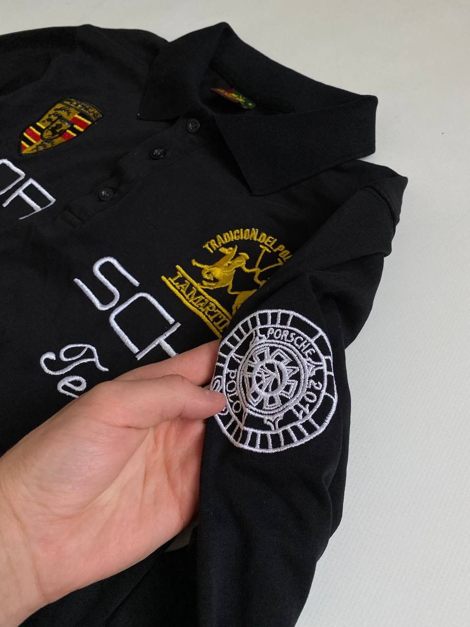 La Martina × Vintage Vintage La Martina x Porsche Racing Team Polo Long Sleeve Size US M / EU 48-50 / 2 - 3 Thumbnail