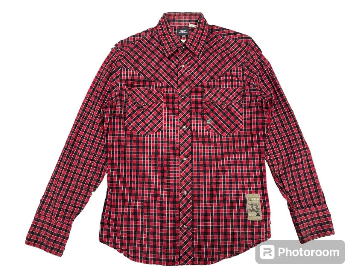 G-Star Y2K G STAR RAW BUTTON UP SHIRT BIG LOGO ON BACK Size US M / EU 48-50 / 2 - 2 Thumbnail