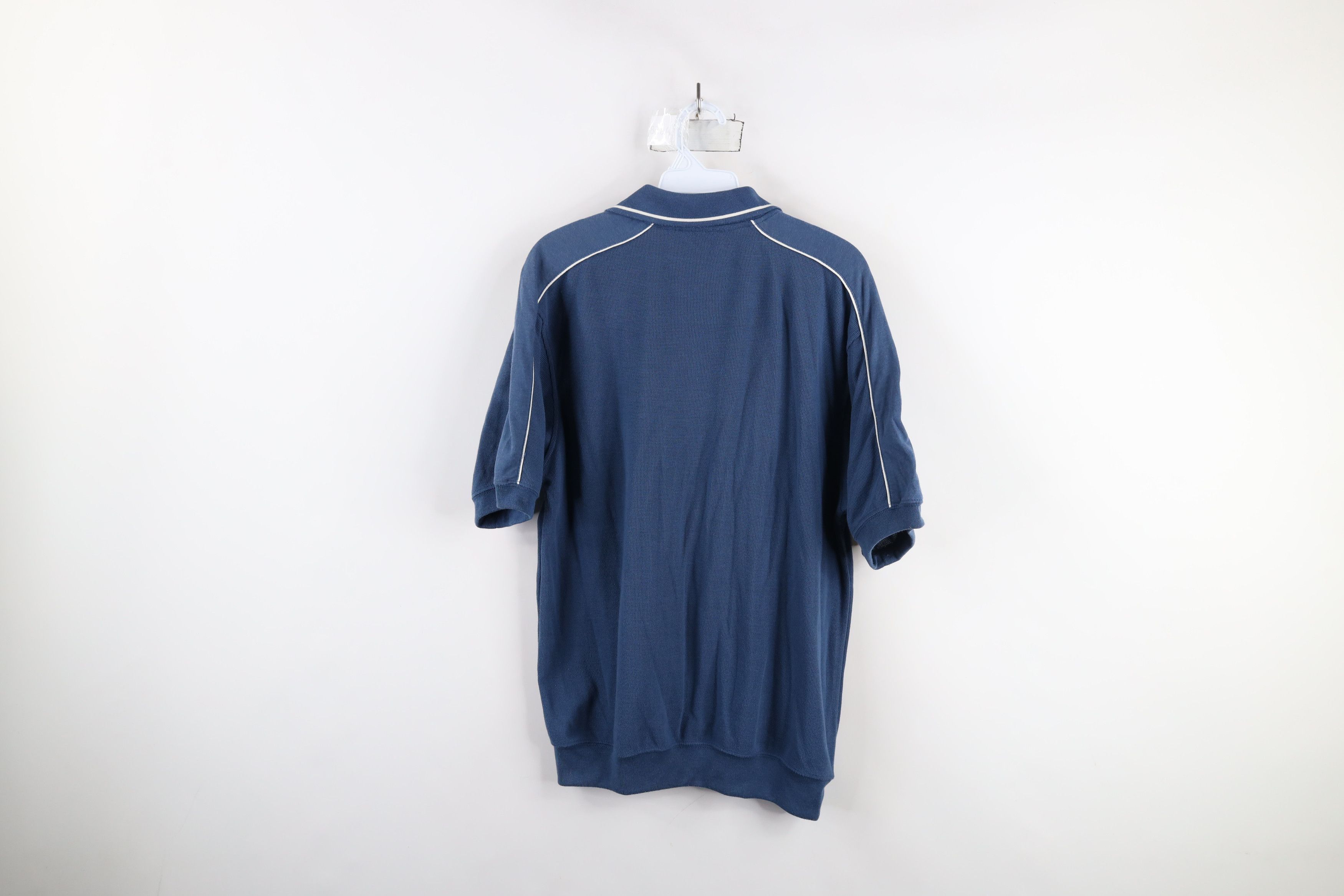 Vintage Vintage 90s Streetwear Waffle Knit Pullover Polo Shirt Size US M / EU 48-50 / 2 - 7 Thumbnail