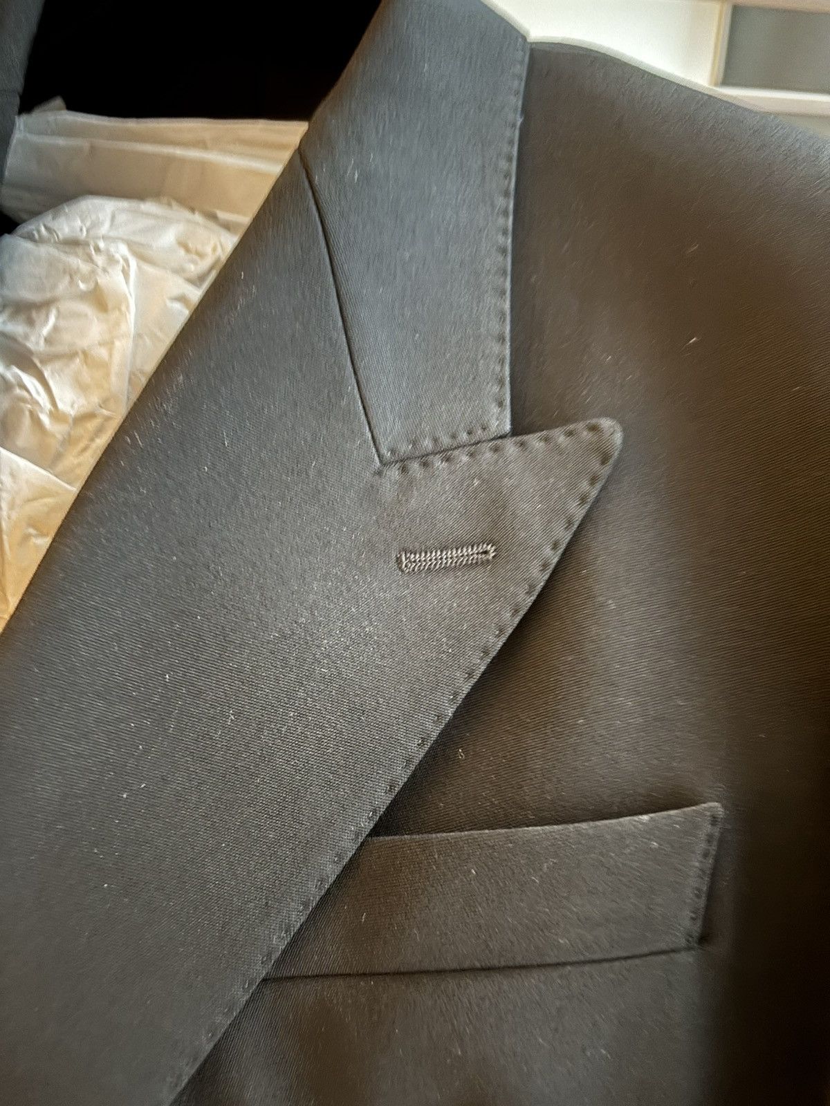 Balenciaga Balenciaga Double Breasted Garde-Robe Blazer Size 50S - 10 Thumbnail